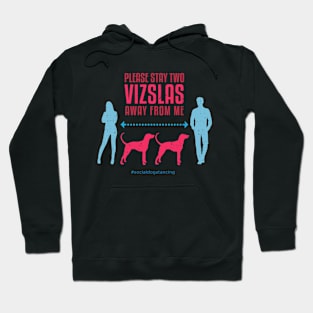 Vizsla Social Distancing Guide Hoodie